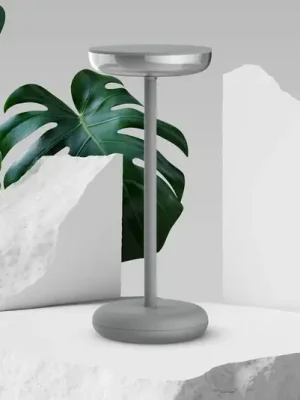 LED dobíjecí terasové světlo Pasi, výška 26 cm kovový dotek Víkendová Akce
