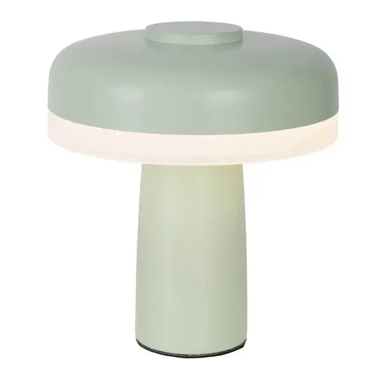 LED dobíjecí stolní lampa Pilu, mátová, výška 16,5 cm kovová touchdim Expresní Doručení