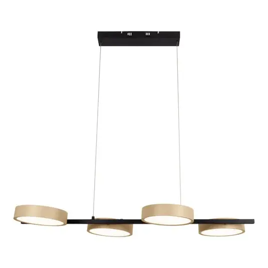 Závěsná LED lampa Tessa černá/béžová 110cm Touchdim CCT 4 světla. Autentický