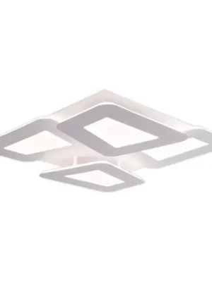 Horká Nabídka Simen LED stropní svítidlo, bílé, kov, 48x48 cm, CCT, dálkové ovládání
