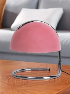 Stolní lampa Burano, růžová, výška 25 cm, sklo/kov, E27 Dokud Zásoby Vydrží