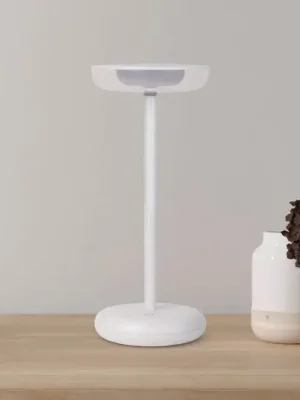 LED dobíjecí světlo na terasu Pasi, bílé Výška 26 cm Kov Touch Odeslání Ihned