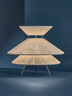 Bezpečná Platba FRANDSEN Kiku stolní lampa, bílá, výška 30 cm, kov/látka