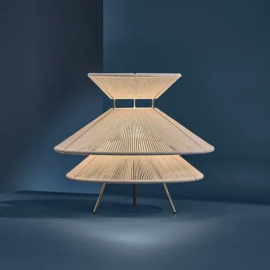 Bezpečná Platba FRANDSEN Kiku stolní lampa, bílá, výška 30 cm, kov/látka