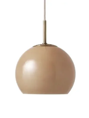 Hit Sezóny FRANDSEN Kulové závěsné svítidlo, cappuccino, Ø 18 cm, sklo