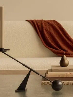 Audo svícen Interconnect, bronz, výška 26 cm Ihned K Objednání