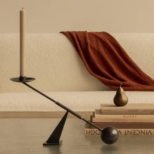 Audo svícen Interconnect, bronz, výška 26 cm Ihned K Objednání