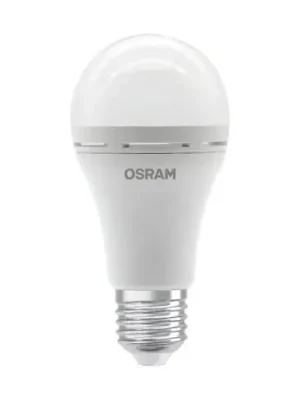 Novinka OSRAM LED žárovka E27 8W matná 4000K dobíjecí bateriové nouzové světlo