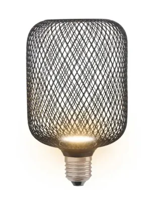 Cenová Bomba OSRAM Decor LED Flat Square E27 3,5W černá 2 700K kovová