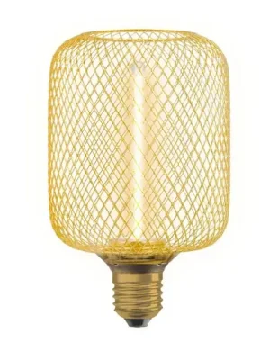 Vrácení Zdarma OSRAM Decor LED slámové vlákno Square E27 3,5W zlaté 1 800K