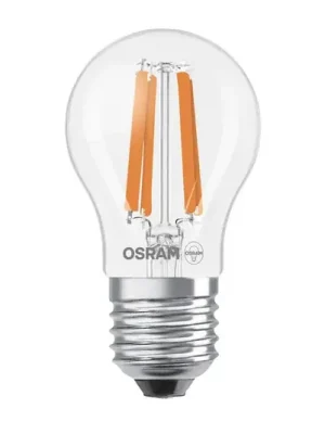 Nová Kolekce OSRAM LED žárovka kapka E27 1,2W vlákno 4000K 255lm
