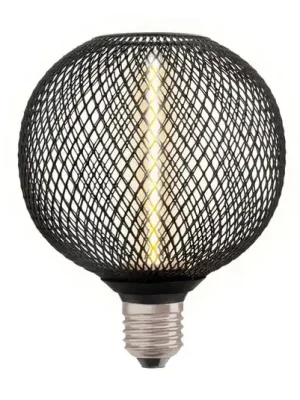 Oblíbený OSRAM Decor LED slámová žárovka E27 3,5W černá 1800K