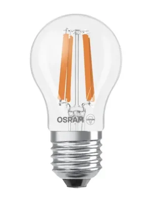 Nová Kolekce OSRAM LED žárovka kapka E27 1,2W vlákno 2700K 255lm