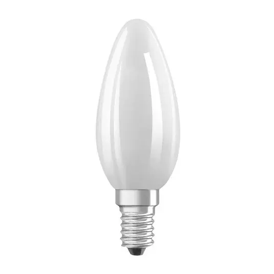 OSRAM LED žárovka svíčka matná E14 3,8W 4000K 806lm Cenově Výhodný