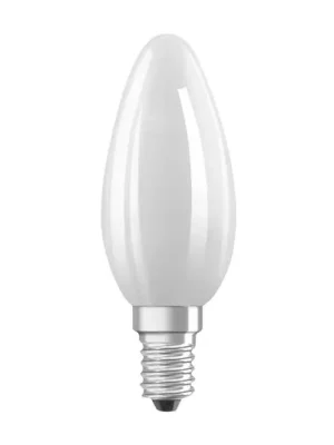 Kup Teď OSRAM LED žárovka svíčka matná E14 3,8W 2700K 806lm