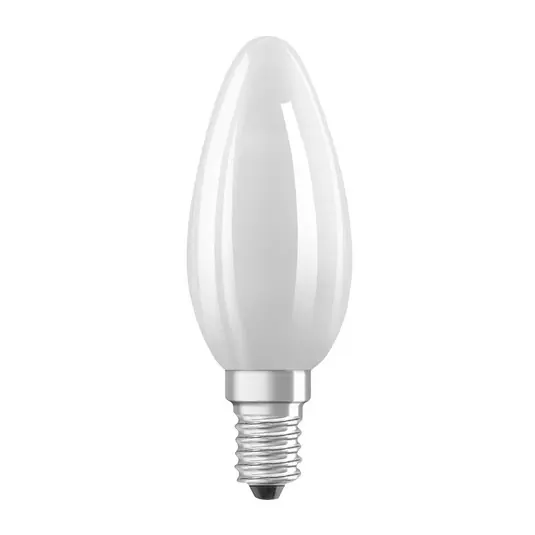 Bezpečná Platba OSRAM LED žárovka svíčka matná E14 2,2W 4000K 470lm