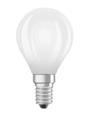 Ověřený OSRAM LED žárovka kapka matná E14 3,8W 2700K 806lm