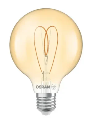 Nakupujte Hned OSRAM LED Vintage G95 E27 4,9W 922 Heart Filament zlatá tlumená
