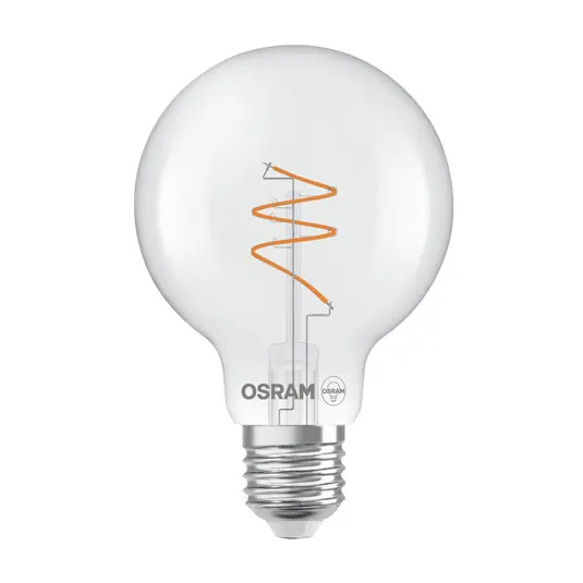 Ověřený OSRAM LED Vintage G80 E27 4,6W 927 Spiral Filament clear dim