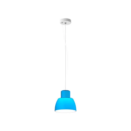 Aktuální Závěsné světlo NEMO Lorosae, modré, Ø 20 cm, sklo, E27