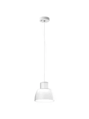 Must-Have Závěsné světlo NEMO Lorosae, bílé, Ø 20 cm, sklo, E27