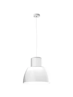 Must-Have Závěsné světlo NEMO Lorosae, bílé, Ø 40 cm, sklo, E27