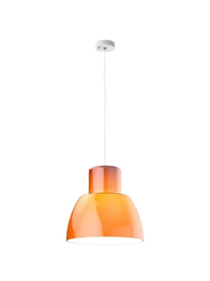 Závěsné svítidlo Nemo Lorosae, oranžová, Ø 40 cm, sklo, E27 Poslední Šance