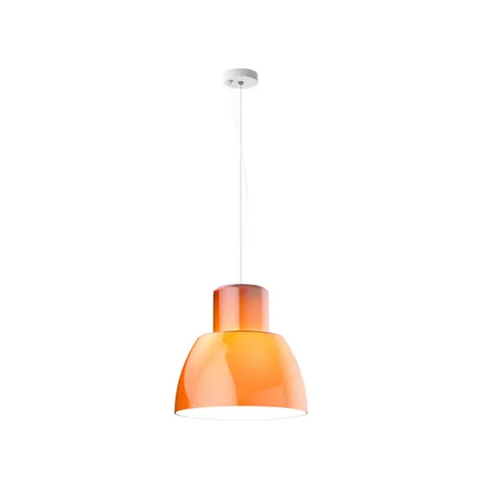 Závěsné svítidlo Nemo Lorosae, oranžová, Ø 40 cm, sklo, E27 Poslední Šance