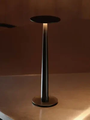 Nabíjecí stolní lampa Nemo Portofino LED, černá, hliník Cenová Bomba