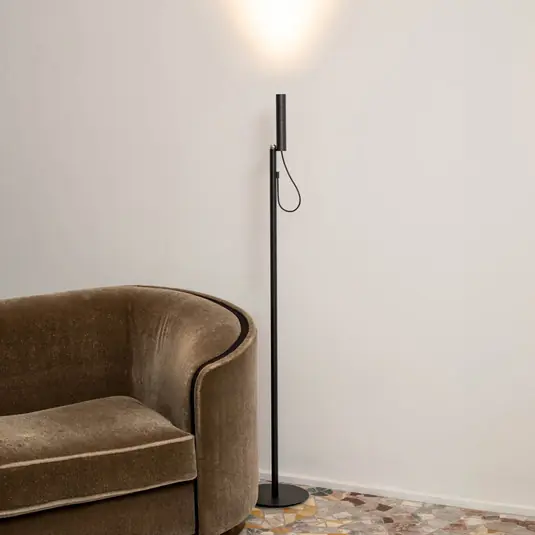 Finální Výprodej LED stojací lampa Nemo, černá, 2700 K, stmívatelné