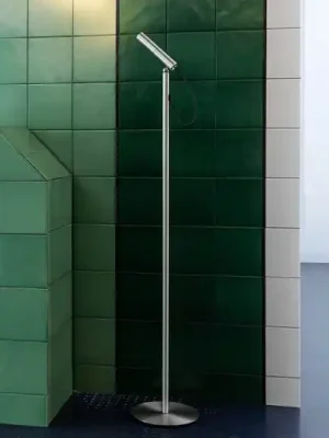 Ověřený Nemo LED stojací lampa Typ, barva hliníku, 2700 K, stmívatelná