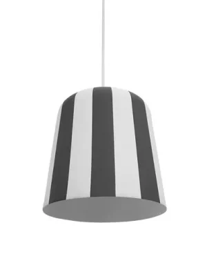 Dyberg Larsen závěsná lampa Gry, šedá/bílá, Ø 20 cm, kov Kup Teď