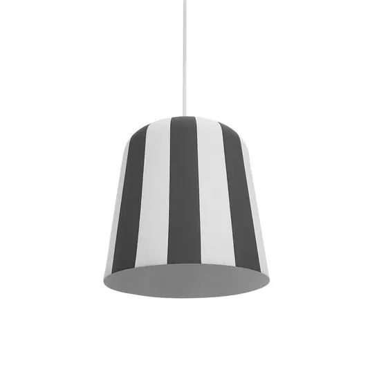 Dyberg Larsen závěsná lampa Gry, šedá/bílá, Ø 20 cm, kov Kup Teď