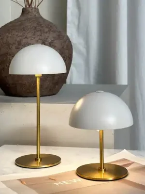 Expresní Doručení Dyberg Larsen LED stolní lampa Along, béžová, sada 2 ks