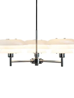 Lustr Dyberg Larsen DL20, opál/chrom, Ø 50 cm, 3 světla. Tovární Cena