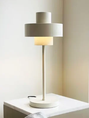 Dyberg Larsen stolní lampa Stoke, tmelově bílá, výška 49,5 cm Nejlepší Cena