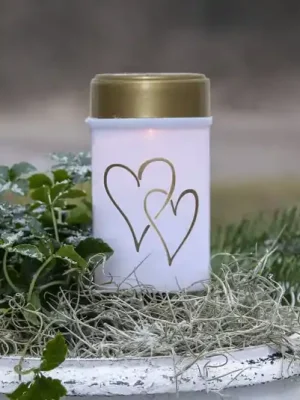 LED solární zemní světlo Hearty, bílé/zlaté 12 cm plastové Bezpečná Platba