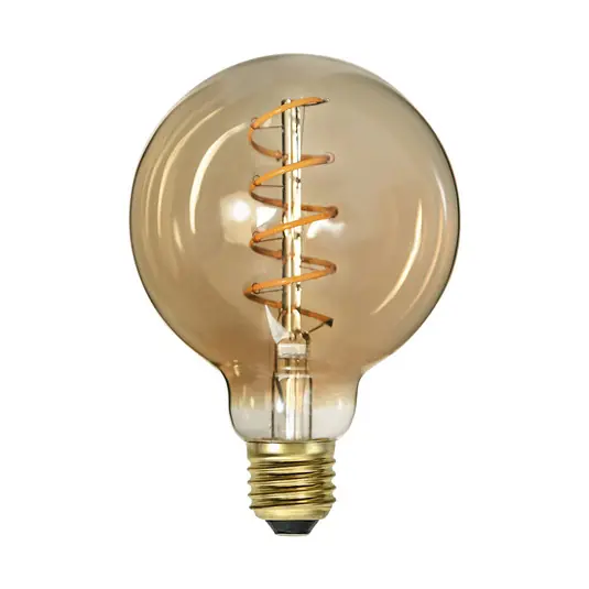 Výhodná Nabídka LED žárovka Spiral Filament G95 E27 3,2 W jantarová stmívatelná