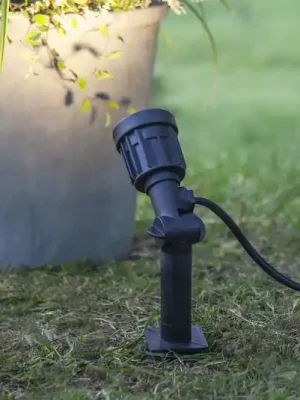 Zemní bodový reflektor LED 418-92-1, černý plast, otočný Super Cena