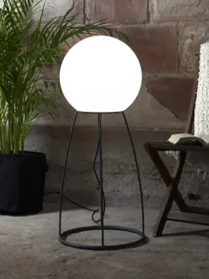 Lampa na terasu Mallorca 95 cm černá/bílá plast/kov Speciální Cena