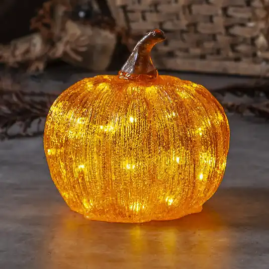 Vrácení Zdarma LED lampa na terasu Harvey Ø 20 cm oranžová plastová baterie