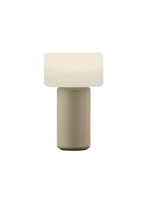 Super Cena Nabíjecí stolní lampa Tiny-B LED, písková barva, výška 13 cm, IP54