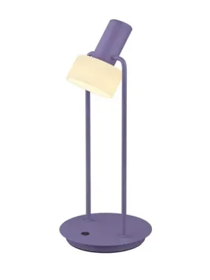 Vysoce Kvalitní Stolní lampa Banji LED, fialová, výška 37 cm, dotykový stmívač