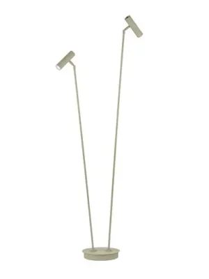 Výhodná Nabídka LED stojací lampa Tom Pro, písková barva, 2 světla, CCT, stmívač
