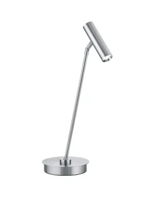 Akční Cena Stolní lampa Tom Pro LED, matný nikl, výška 47 cm, CCT, stmívač