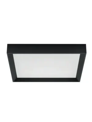 Stropní svítidlo LED Tara Q, 50 x 50 cm, černá, 3 000 K, hliník Sezónní Sleva
