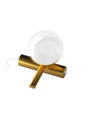 Super Cena Stolní lampa Rossini LED, zlatá, hliník, PMMA, stmívač