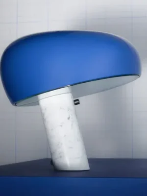 Stolní lampa FLOS Snoopy, tmavě modrá, mramor, kov Nová Kolekce