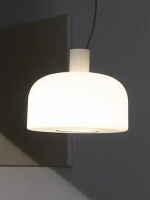 Kup Teď Závěsné svítidlo FLOS Bellhop Glass S2, bílé, Ø 45 cm, sklo, E27