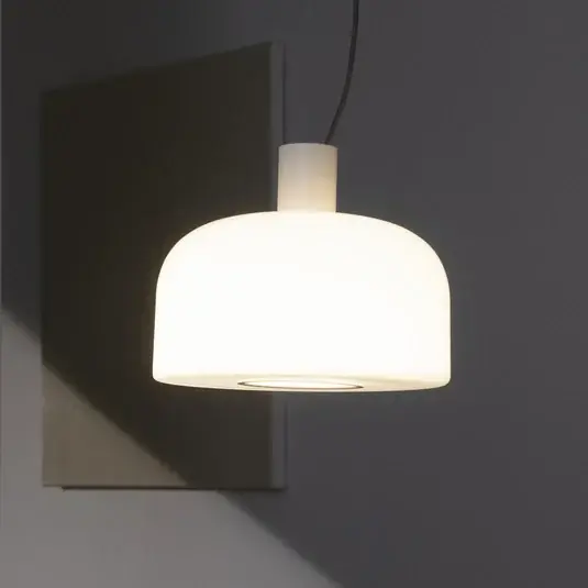 Kup Teď Závěsné svítidlo FLOS Bellhop Glass S2, bílé, Ø 45 cm, sklo, E27